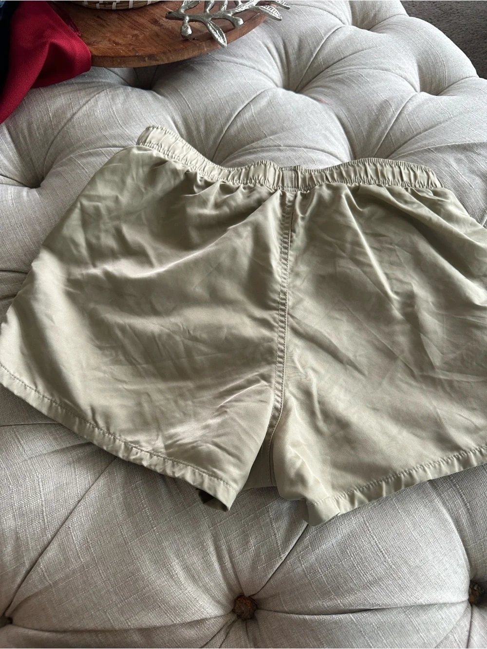 Fear of God Essentials Beige Logo-Notch Athletic Shorts